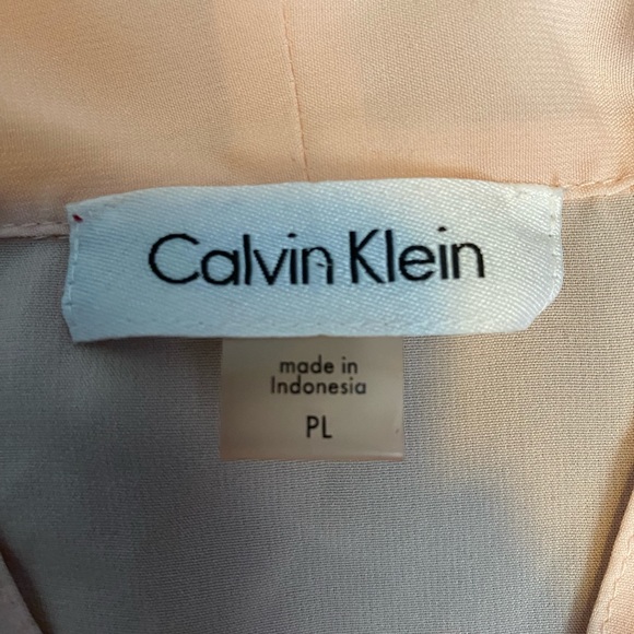 Calvin Klein dress top. Beautiful light peach color. Size PL - Picture 3 of 3
